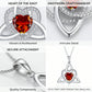 ⏳Time-Limited Special⏰Birthstone Celtic Trinity Knot Heart Necklace✨ Heart Shape Celtic Trinity Knot Birthstone Pendant