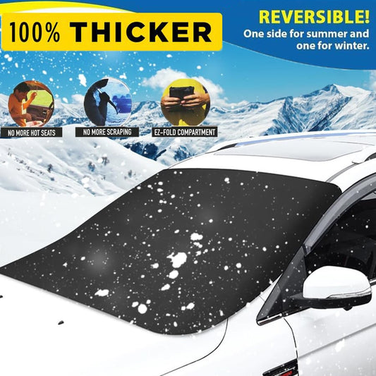 ⏳Time-Limited Special ⏰🛡️2026 Upgraded Car Windshield Magnetic Snow Cover❄️