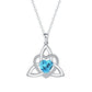 ⏳Time-Limited Special⏰Birthstone Celtic Trinity Knot Heart Necklace✨ Heart Shape Celtic Trinity Knot Birthstone Pendant