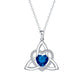 ⏳Time-Limited Special⏰Birthstone Celtic Trinity Knot Heart Necklace✨ Heart Shape Celtic Trinity Knot Birthstone Pendant