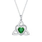 ⏳Time-Limited Special⏰Birthstone Celtic Trinity Knot Heart Necklace✨ Heart Shape Celtic Trinity Knot Birthstone Pendant