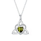 ⏳Time-Limited Special⏰Birthstone Celtic Trinity Knot Heart Necklace✨ Heart Shape Celtic Trinity Knot Birthstone Pendant