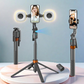 ⏳Time-Limited Special ⏰ 180cm  Selfie Stick – 360° Auto Follow Phone Tripod with Fill Light, 4-Axis Anti-Shake for Live Streaming & Video Shooting