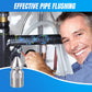 ⏳Time-Limited Special ⏰ Rotary High-Pressure Sewer Jetting Nozzle – Forward & Rear Jets, Stainless Steel, 1/4" & 3/8" Options 🛠️