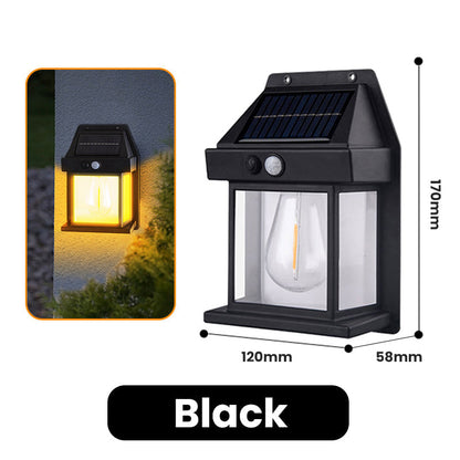 ⏳Time-Limited Special ⏰Solar Wall Light with Motion Sensor – Weatherproof, Auto On/Off, Easy Install for Garden & Pathway 🌟