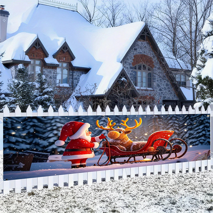 ⏳Time-Limited Special⏰ Outdoor Christmas Hanging Banner – Fade‑Resistant, Santa Design ⭐