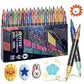 ⏳Time-Limited Special⏰Glitter Brush Markers – dual-tip design, shimmering ink makes cards & crafts sparkle