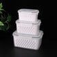 📢📢50% OFF !! ⏰🍇 3-Pack Berry Keeper for Fridge | Fruit Containers with Drain Tray | Keeps Produce Dry & Fresh Longer