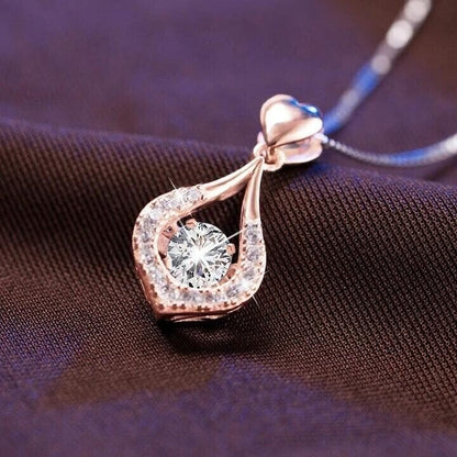 ⏳Time-Limited Special⏰Twinkling Heart Waterdrop Stone Necklace💎