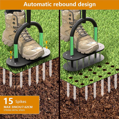 ⏳Time-Limited Special⏰ Heavy-Duty Lawn Coring Aerator – Removes soil plugs & boosts root growth 🌱🏡【Limited Time】