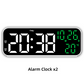 Modern LED Digital Alarm Clock with Temperature