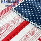 Rustic Patriotic Fabric Flag for Home Decor