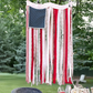 Rustic Patriotic Fabric Flag for Home Decor