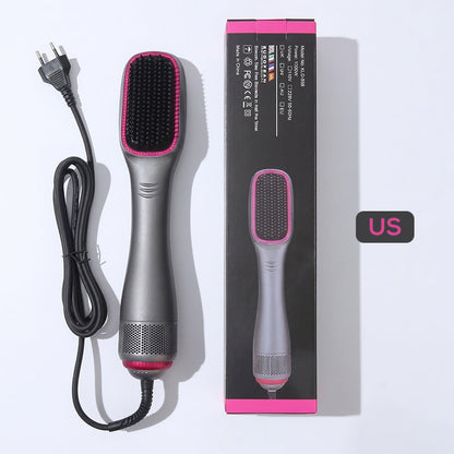 ⏳Time-Limited Special⏰💥Professional 3-in-1 Hot Air Brush – Dry, detangle & volumize – 162K+ sold, salon results at home – smooth & shiny ✨🌀💨