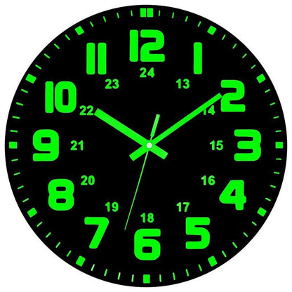 🕐 LIMITED-TIME 50% OFF! ✨ Luminous Wall Clock – Silent, 12-Inch, Day & Night Visibility 🌙