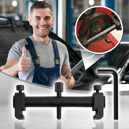 ⏳Time-Limited Special ⏰ Crankshaft Pulley Removal Tool – 40-165mm Range, Three-Jaw Grip & Steel Bead Protection 🔩