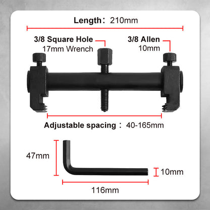 ⏳Time-Limited Special ⏰ Crankshaft Pulley Removal Tool – 40-165mm Range, Three-Jaw Grip & Steel Bead Protection 🔩