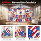 Patriotic Hanging Swirls & Banner Decorations