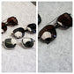 Geometric Frame Double Beam Polarized Sunglasses