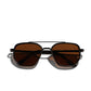 Geometric Frame Double Beam Polarized Sunglasses