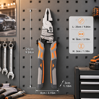 ⏳Time-Limited Special ⏰ Ratchet Lineman's Pliers – Cut, Strip, Grip & Crimp – Self-Locking, Anti-Rust & All-in-One Electrician Essential 🛠️