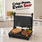 ⏳Time-Limited Special⏰🍳Electric Sandwich Press and Panini Maker with 180‑Degree Flat Grill, Fast‑Heating Non‑Stick Indoor Countertop Grill for Steak, Burgers & Toasted Sandwiches