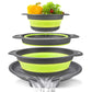 ⏳Time-Limited Special ⏰🥗 Careluxpro 3-Piece Collapsible Colander Set – With Draining Base, Space Saving, For Fruit Veggies Pasta 🧺
