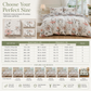 ⏳Time-Limited Special⏰ All Season Brushed Floral Bedding Set – Soft, Reversible, Decorative ✨