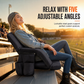 ⏳Time-Limited Special⏰ Heated Stadium Seat: Portable Foldable Chair with Backpack Straps, USB Heating, 5 Angles, Waterproof for Outdoor Events
