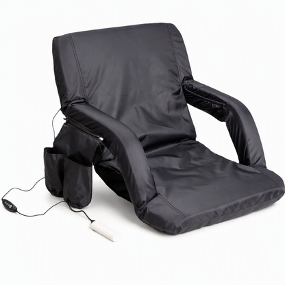 ⏳Time-Limited Special⏰ Heated Stadium Seat: Portable Foldable Chair with Backpack Straps, USB Heating, 5 Angles, Waterproof for Outdoor Events