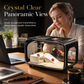 ⏳Time-Limited Special ⏰🐟 Transparent Panoramic Desktop Fish Tank – Crystal-Clear AS Material, Dual-Function Top Lid & Impact-Resistant Build