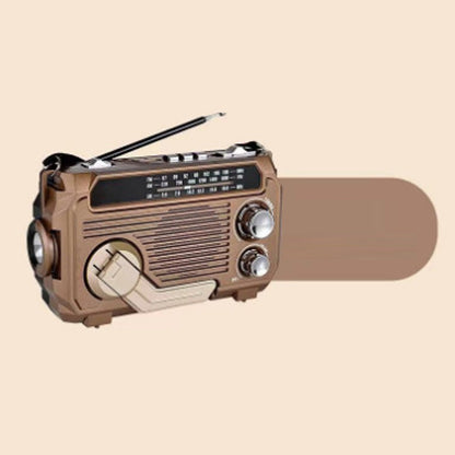 ⏳Time-Limited Special⏰Multi-function Hand Crank Portable Radio with Flashlight