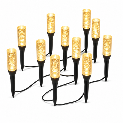 ⏳Time-Limited Special⏰Solar Powered Crystal Column Pathway Lights