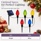 ⏳Time-Limited Special⏰ Solar Powered 5 in 1 Diamond Facet Bulb Ground Stake Lights for Garden Courtyard Holiday Decoration