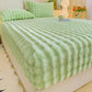 ⏳Time-Limited Special⏰!🛏Soft Rabbit Plush and Milk Velvet Fitted Sheet Mattress Cover Dustproof Mattress Protector