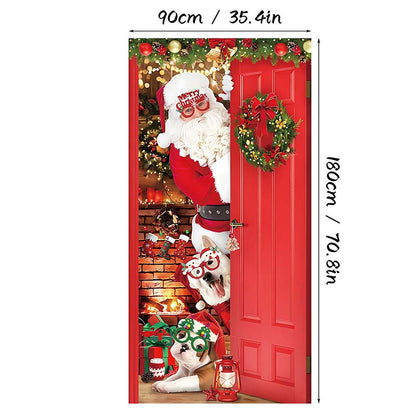 ⏳Time-Limited Special⏰Christmas Door Cover For Instant Holiday Decor