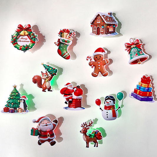 ⏳Time-Limited Special ⏰LED Christmas Light-Up Wall Decals