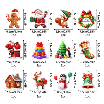 ⏳Time-Limited Special ⏰LED Christmas Light-Up Wall Decals