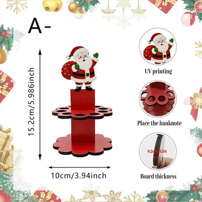 ⏳Time-Limited Special⏰Christmas Wooden Money Holder Decoration