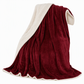 ⏳Time-Limited Special⏰Double Layer Thickened Flannel and Sherpa Fleece Throw Blanket Warm Air Conditioning Blanket