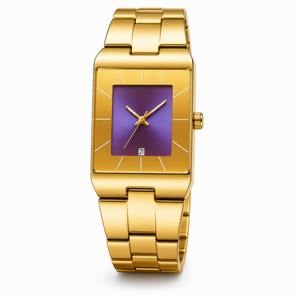 ⏳Time-Limited Special⏰Fashionable Men's Square Quartz Watch with Steel Strap Classic Wristwatch for Men and Students
