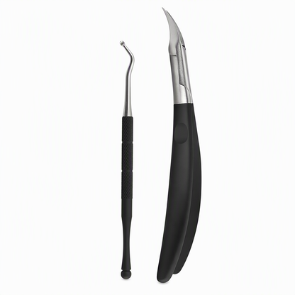 ⏳Time-Limited Special⏰Stainless Steel Ingrown Toenail Clipper and Dead Skin Nipper 2 Piece Manicure Set