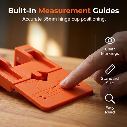 ⏳Time-Limited Special ⏰Cabinet Door Hinge Drilling Guide & Mounting Tool