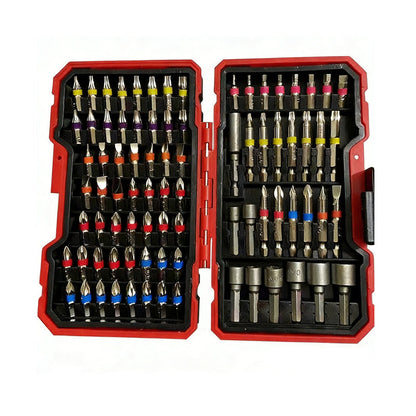 ⏳Time-Limited Special⏰83-Piece Screwdriver Bit Set – S2 Steel, Color-Coded Rings & Portable Case – For Electronics, Auto & Home Repair 💪