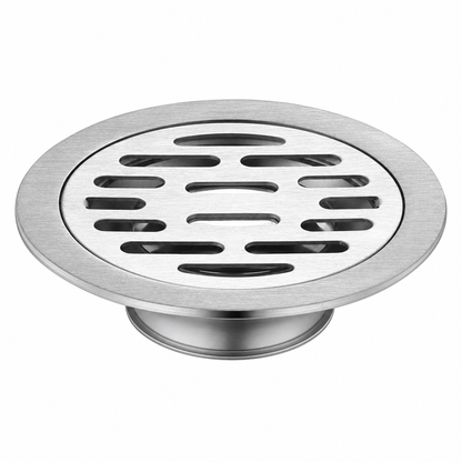 ⏳Time-Limited Special⏰Brushed Stainless Steel Round Floor Drain with Deodorizing Core – Fast Water Drainage Anti-Odour Floor Drain, Fits Bathroom, Shower & Washing Machine