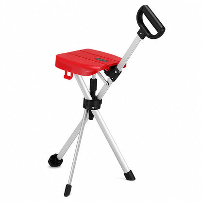⏳Time-Limited Special ⏰ Portable Folding Cane Chair – Dual Walking & Seat, Anti-Slip, Lightweight 🪑