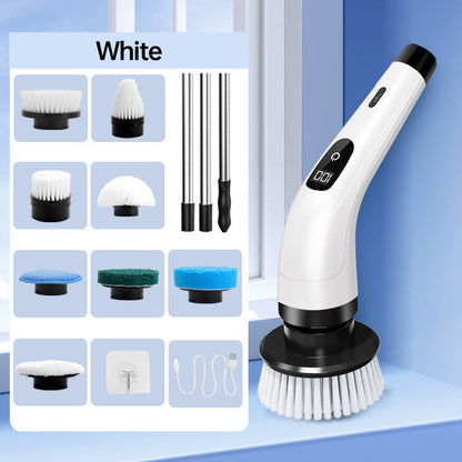 ⏳Time-Limited Special⏰8-in-1 Electric Cleaning Brush Set – Versatile Home Cleaning Made Easier ✨