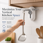 ⏳Time-Limited Special⏰Rotating 5-Hook Rack – Drill-Free Storage for a Clutter-Free Kitchen ✨🏠