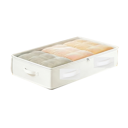 ⏳Time-Limited Special⏰🛏️ Waarom zou je zomerkleding en dekens in kasten proppen? Deze onderbed-opbergtas schuift er zo onder, met dubbele rits en doorzichtig deksel.