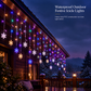 ⏳Time-Limited Special⏰LED Snowflake Curtain Lights – Waterproof & festive décor ✨